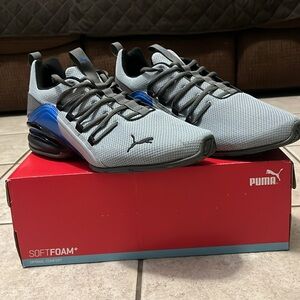 Men’s Puma Shoes Axelion Break Quarry-Puma-Black-Castlerock Size 11.5